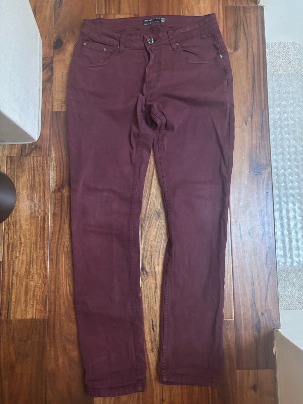 Burgundy Jeans